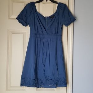 Knee length blue dress
